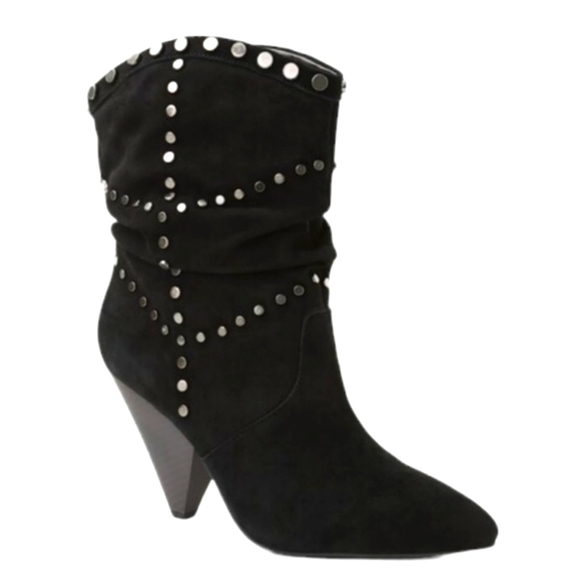 New ..BCBGeneration Cebina Black Studded Bootie..Size 10 - Picture 1 of 10